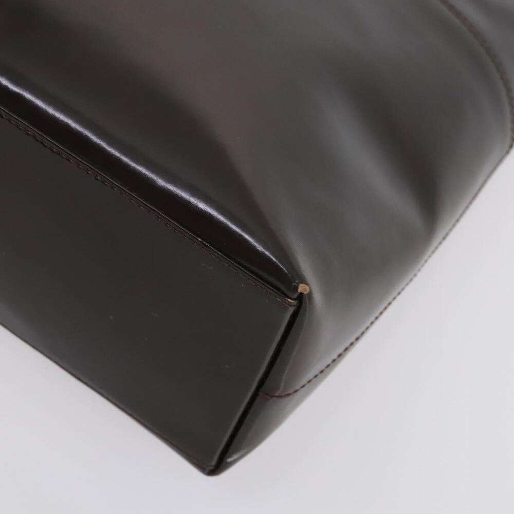 GUCCI Hand Bag Patent leather 2way Brown Auth ep11132 - Picture 9 of 16